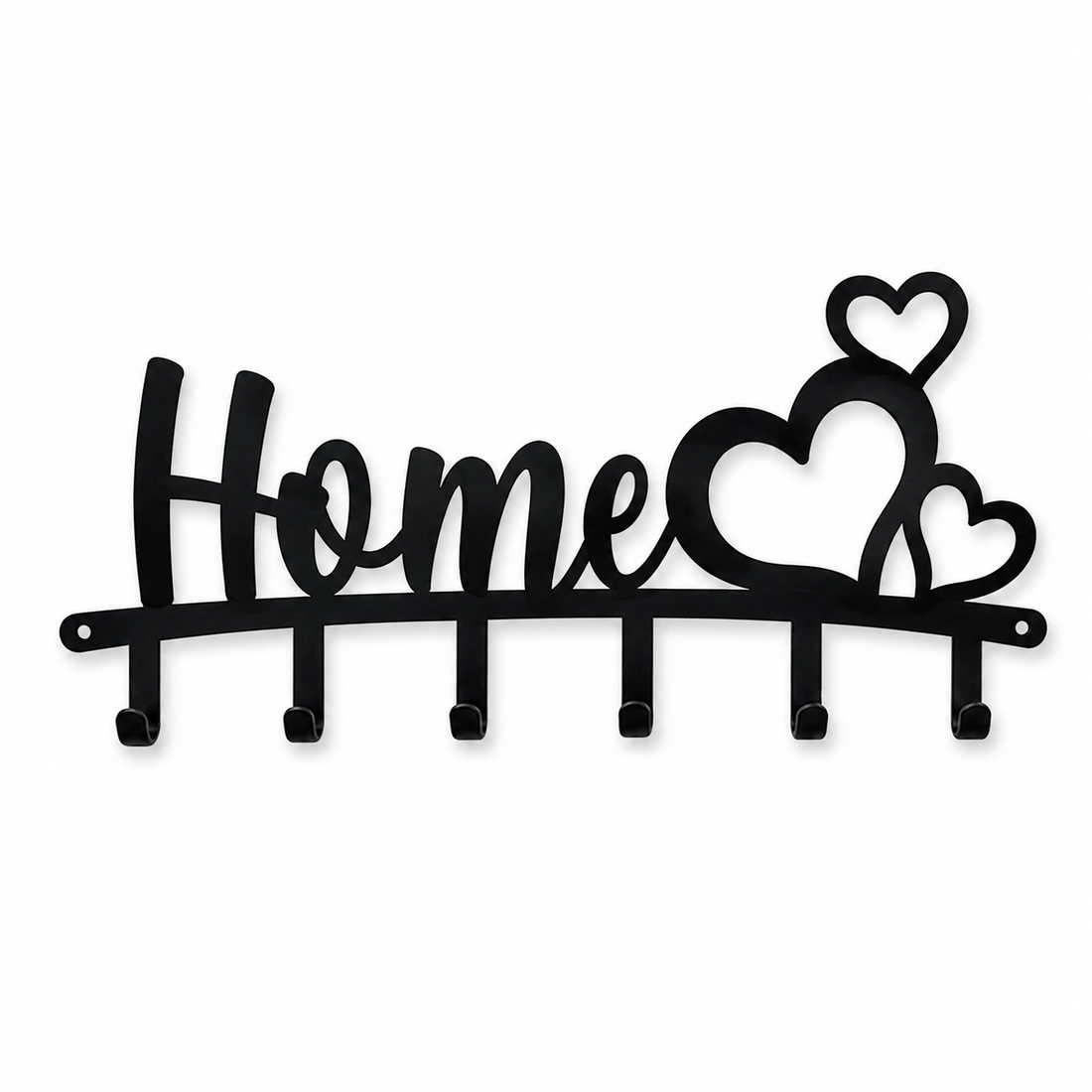 Home Key Holder Wall Mounted – 6 Hook Decorative Key Rack