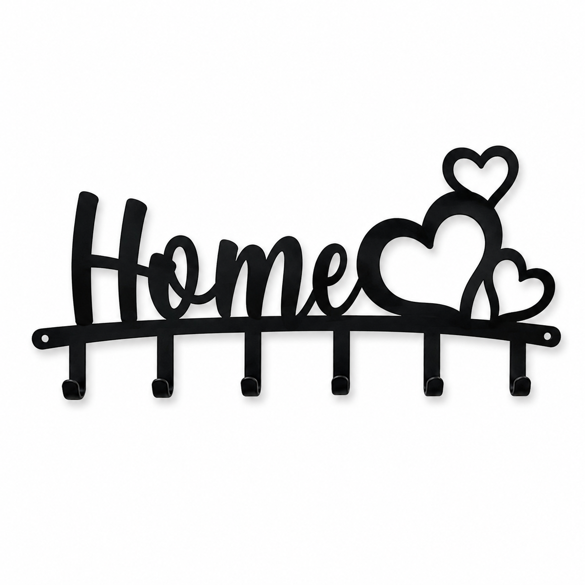 Home Key Holder Wall Mounted – 6 Hook Decorative Key Rack
